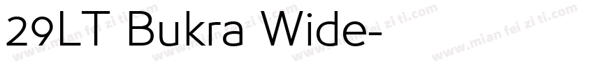 29LT Bukra Wide字体转换